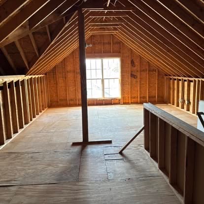 Same attic completely cleared after Mighty Dump junk removal
